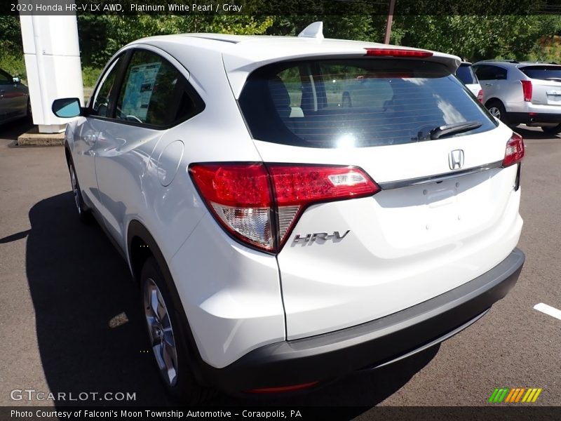 Platinum White Pearl / Gray 2020 Honda HR-V LX AWD
