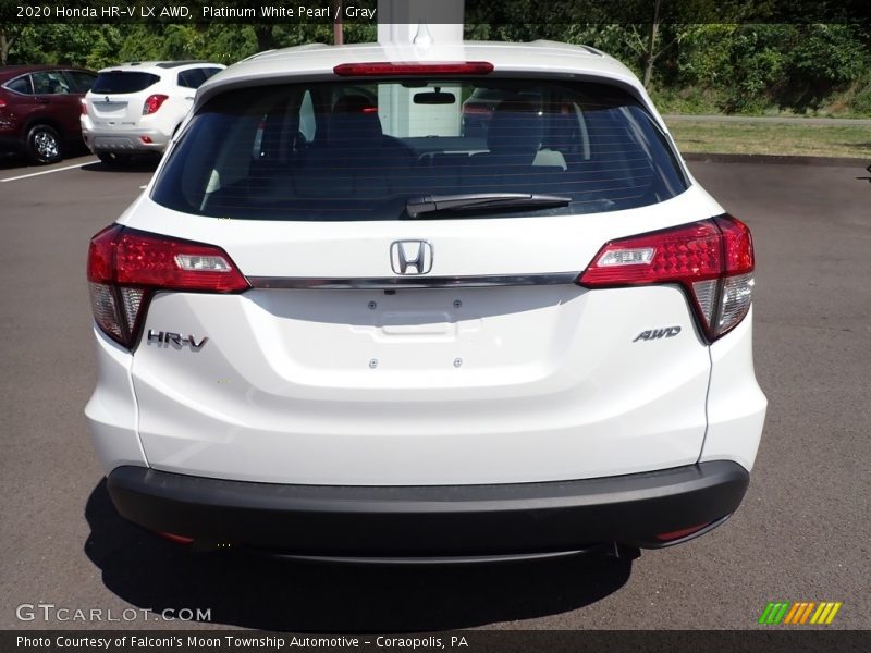 Platinum White Pearl / Gray 2020 Honda HR-V LX AWD