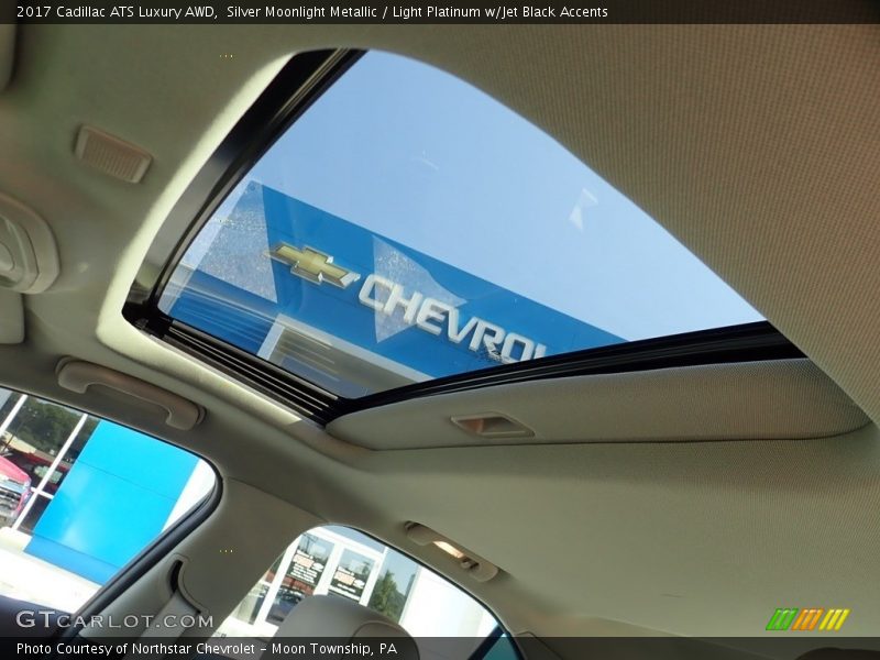 Silver Moonlight Metallic / Light Platinum w/Jet Black Accents 2017 Cadillac ATS Luxury AWD