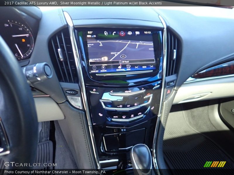 Silver Moonlight Metallic / Light Platinum w/Jet Black Accents 2017 Cadillac ATS Luxury AWD