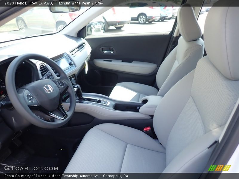 Platinum White Pearl / Gray 2020 Honda HR-V LX AWD