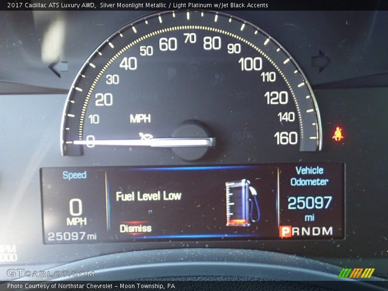 Silver Moonlight Metallic / Light Platinum w/Jet Black Accents 2017 Cadillac ATS Luxury AWD