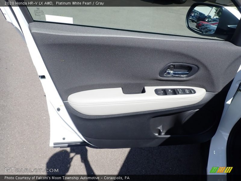 Platinum White Pearl / Gray 2020 Honda HR-V LX AWD