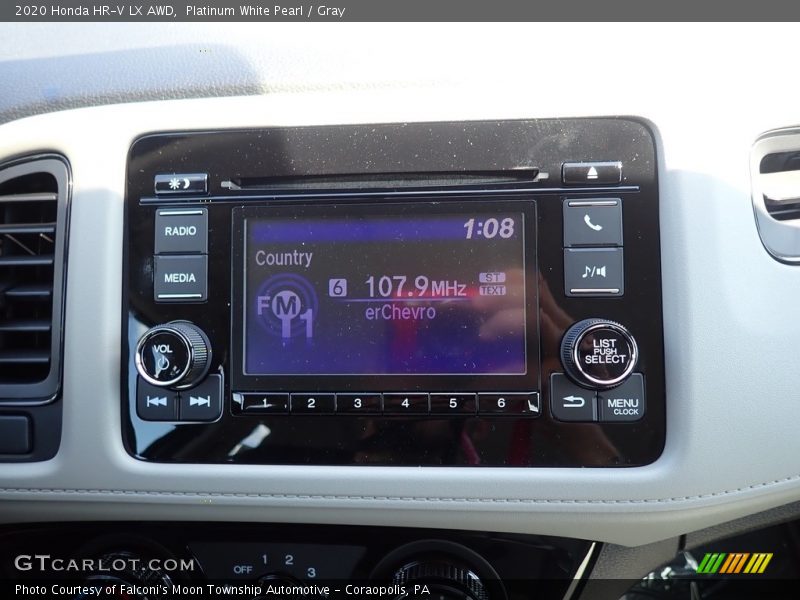 Platinum White Pearl / Gray 2020 Honda HR-V LX AWD