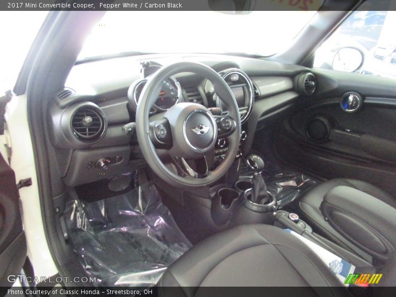 Pepper White / Carbon Black 2017 Mini Convertible Cooper
