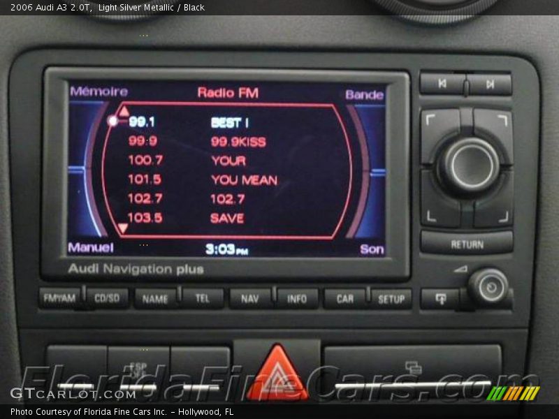 Light Silver Metallic / Black 2006 Audi A3 2.0T
