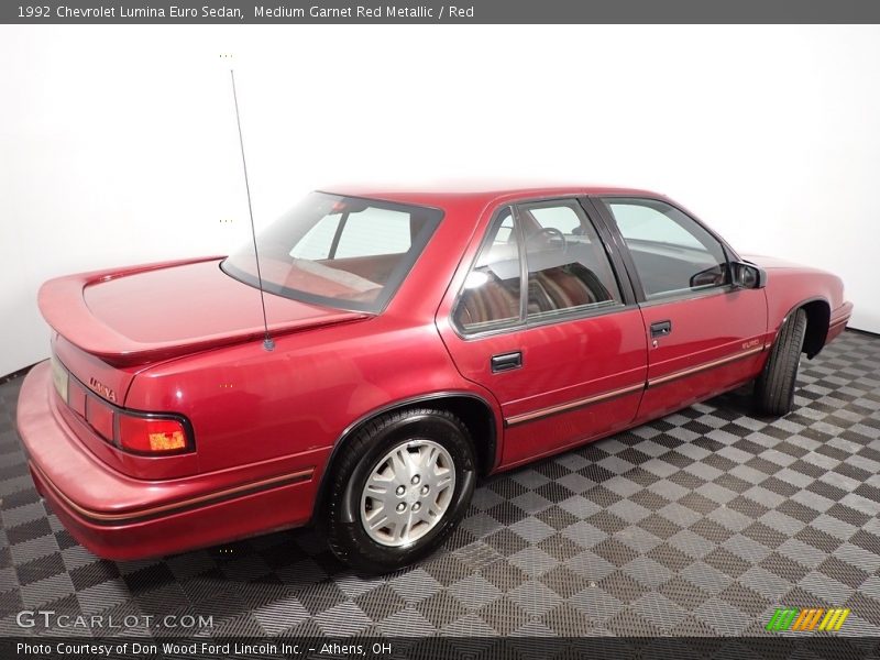 Medium Garnet Red Metallic / Red 1992 Chevrolet Lumina Euro Sedan