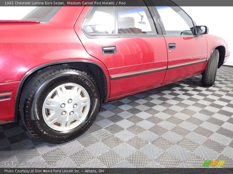 Medium Garnet Red Metallic / Red 1992 Chevrolet Lumina Euro Sedan