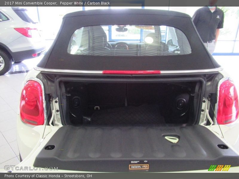 Pepper White / Carbon Black 2017 Mini Convertible Cooper