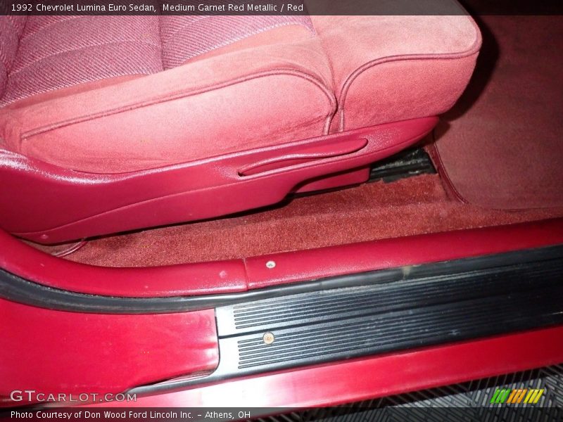 Medium Garnet Red Metallic / Red 1992 Chevrolet Lumina Euro Sedan