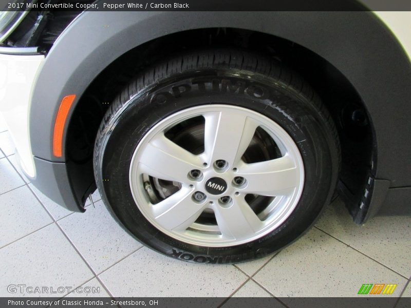 Pepper White / Carbon Black 2017 Mini Convertible Cooper