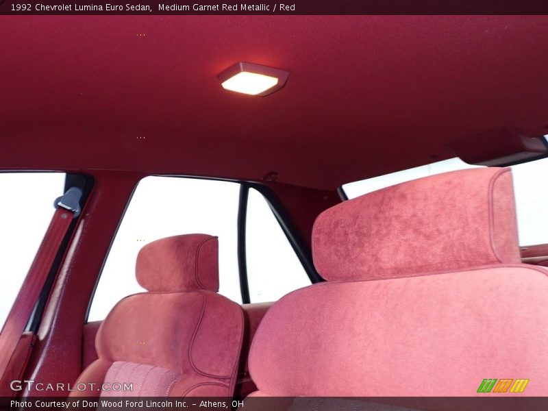 Medium Garnet Red Metallic / Red 1992 Chevrolet Lumina Euro Sedan