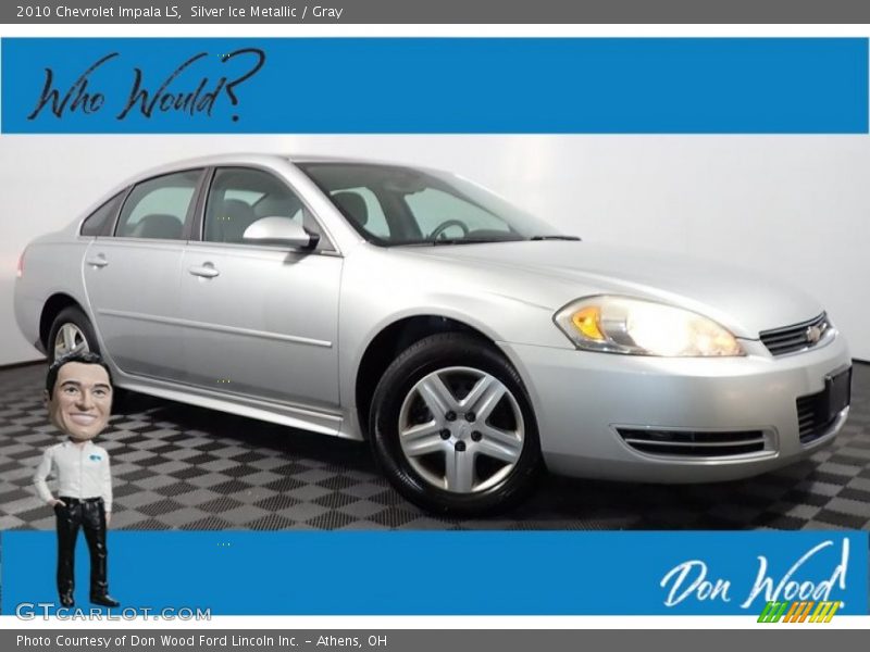 Silver Ice Metallic / Gray 2010 Chevrolet Impala LS