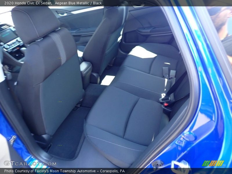 Aegean Blue Metallic / Black 2020 Honda Civic EX Sedan