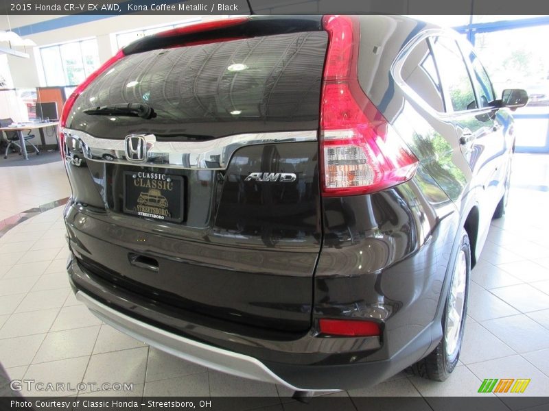 Kona Coffee Metallic / Black 2015 Honda CR-V EX AWD