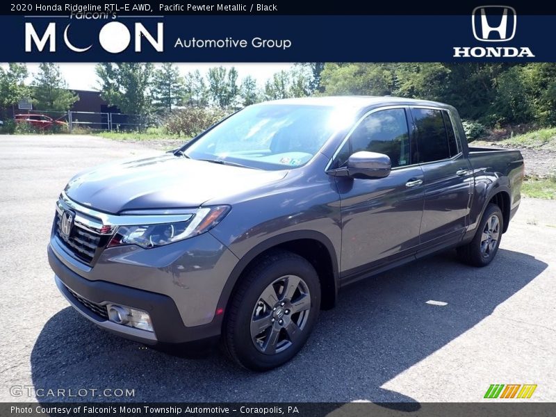 Pacific Pewter Metallic / Black 2020 Honda Ridgeline RTL-E AWD