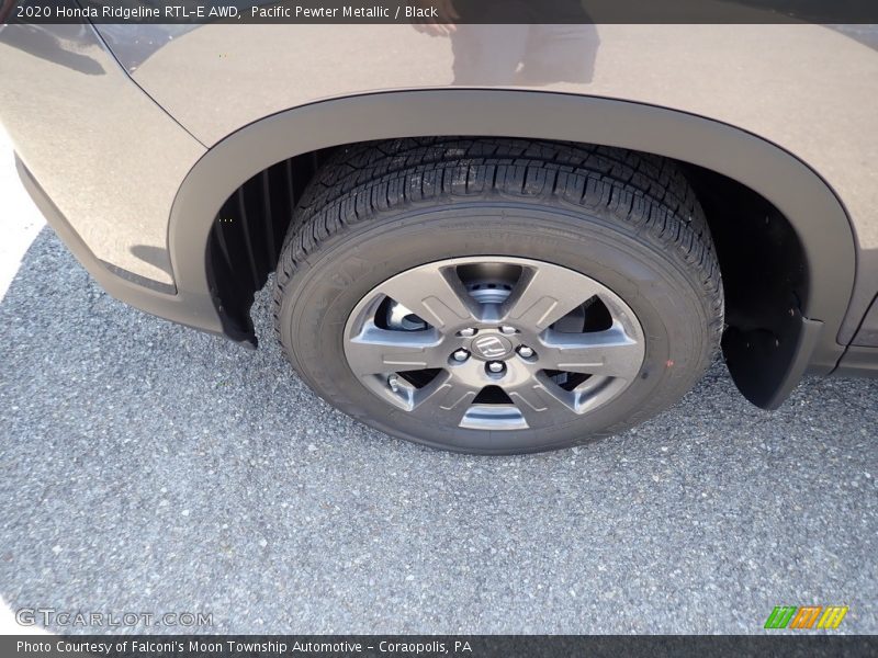 Pacific Pewter Metallic / Black 2020 Honda Ridgeline RTL-E AWD