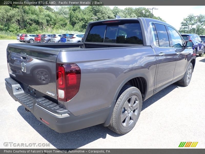 Pacific Pewter Metallic / Black 2020 Honda Ridgeline RTL-E AWD