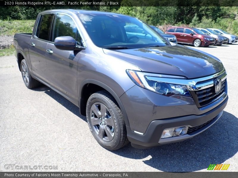 Pacific Pewter Metallic / Black 2020 Honda Ridgeline RTL-E AWD