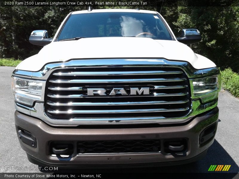 Pearl White / Black/Cattle Tan 2020 Ram 2500 Laramie Longhorn Crew Cab 4x4