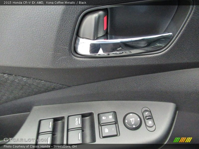 Kona Coffee Metallic / Black 2015 Honda CR-V EX AWD