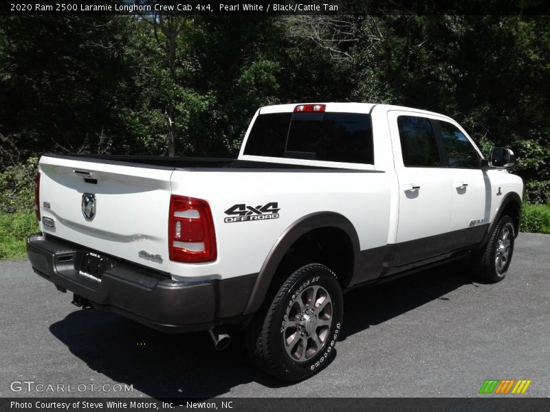 Pearl White / Black/Cattle Tan 2020 Ram 2500 Laramie Longhorn Crew Cab 4x4