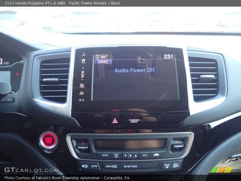 Pacific Pewter Metallic / Black 2020 Honda Ridgeline RTL-E AWD