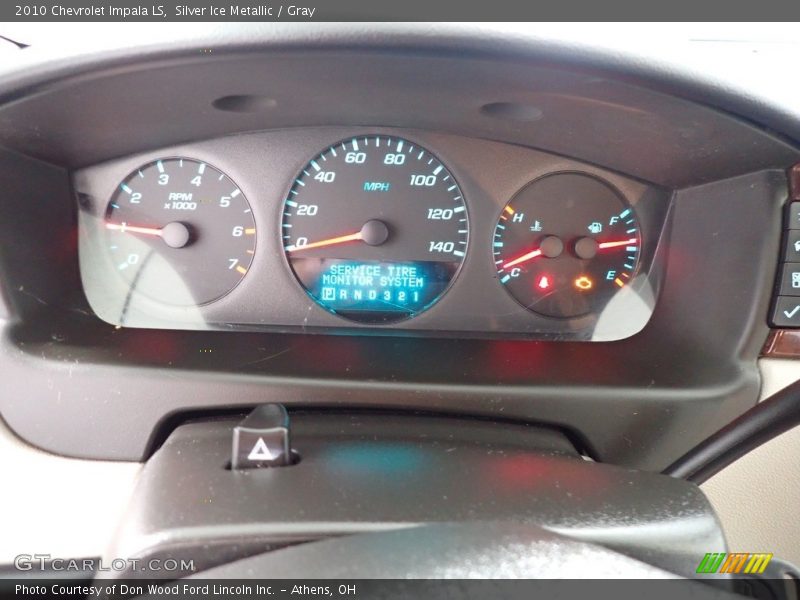 Silver Ice Metallic / Gray 2010 Chevrolet Impala LS