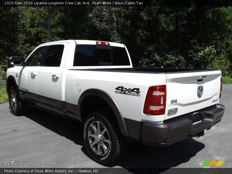 Pearl White / Black/Cattle Tan 2020 Ram 2500 Laramie Longhorn Crew Cab 4x4