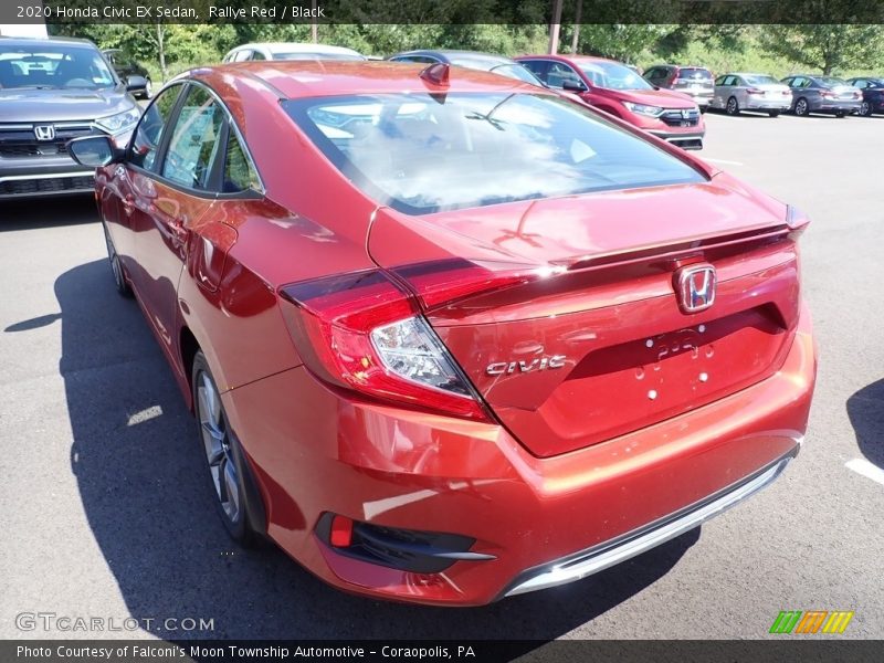 Rallye Red / Black 2020 Honda Civic EX Sedan
