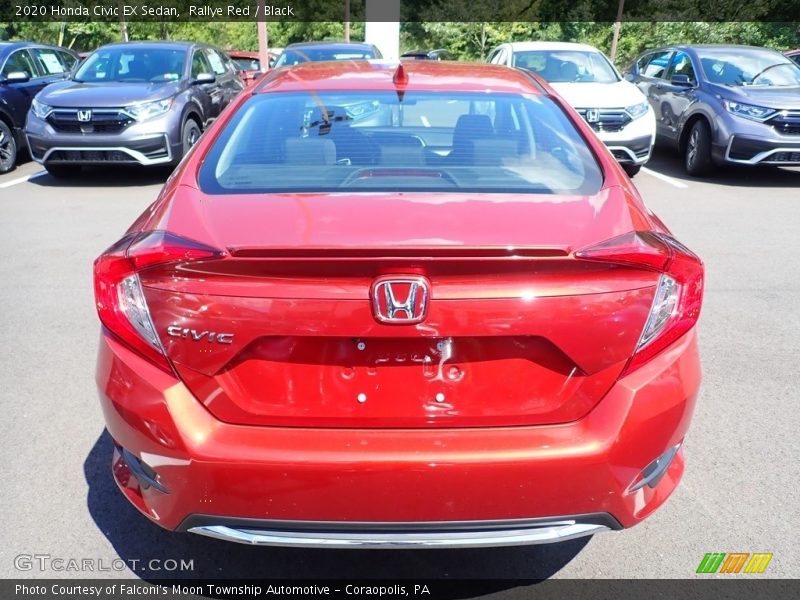 Rallye Red / Black 2020 Honda Civic EX Sedan