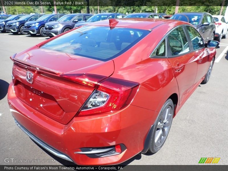 Rallye Red / Black 2020 Honda Civic EX Sedan