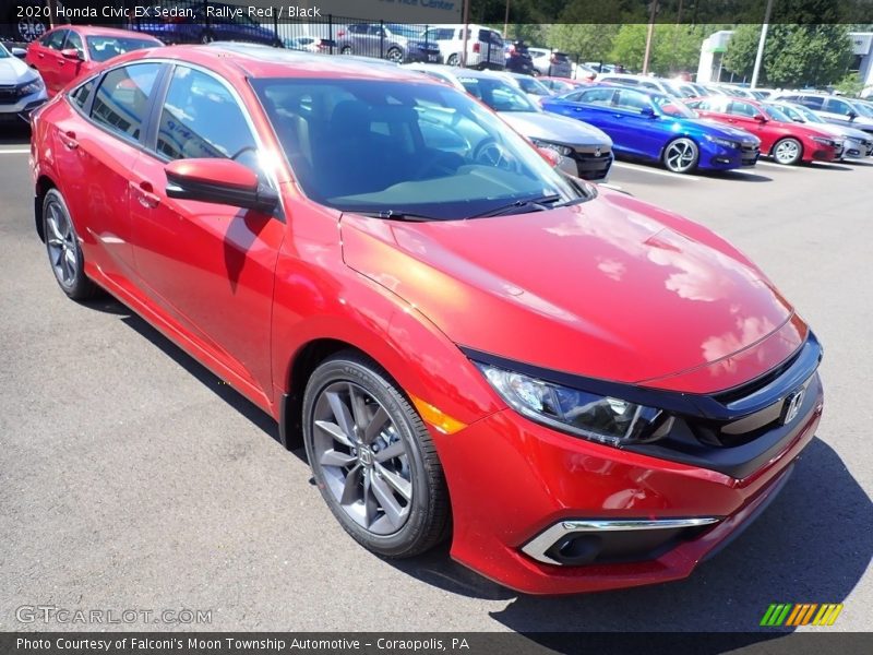 Rallye Red / Black 2020 Honda Civic EX Sedan