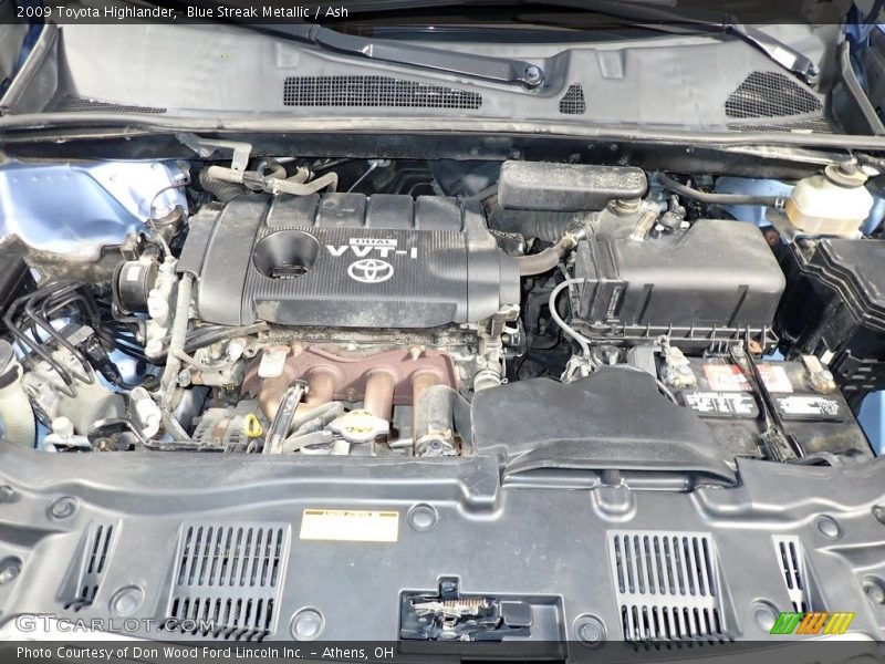 Blue Streak Metallic / Ash 2009 Toyota Highlander