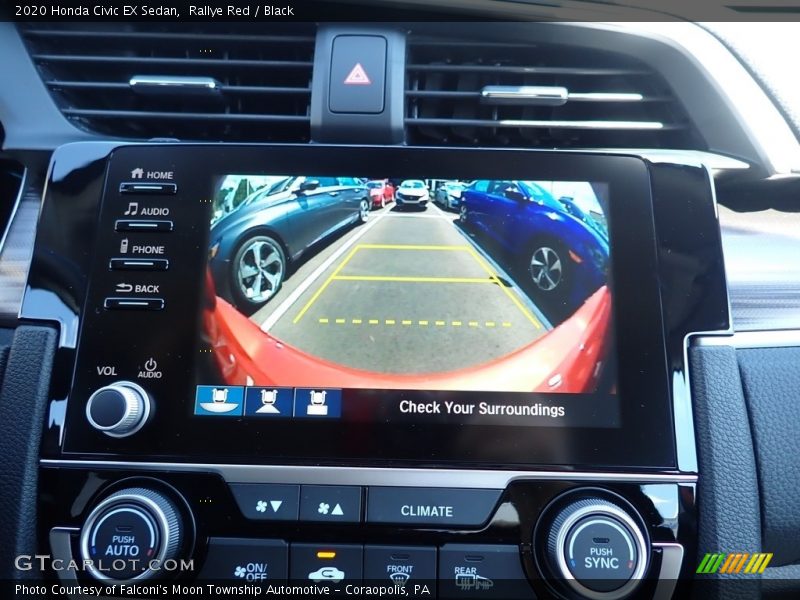 Rallye Red / Black 2020 Honda Civic EX Sedan