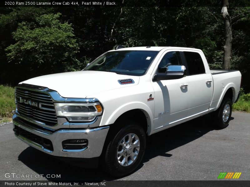 Pearl White / Black 2020 Ram 2500 Laramie Crew Cab 4x4