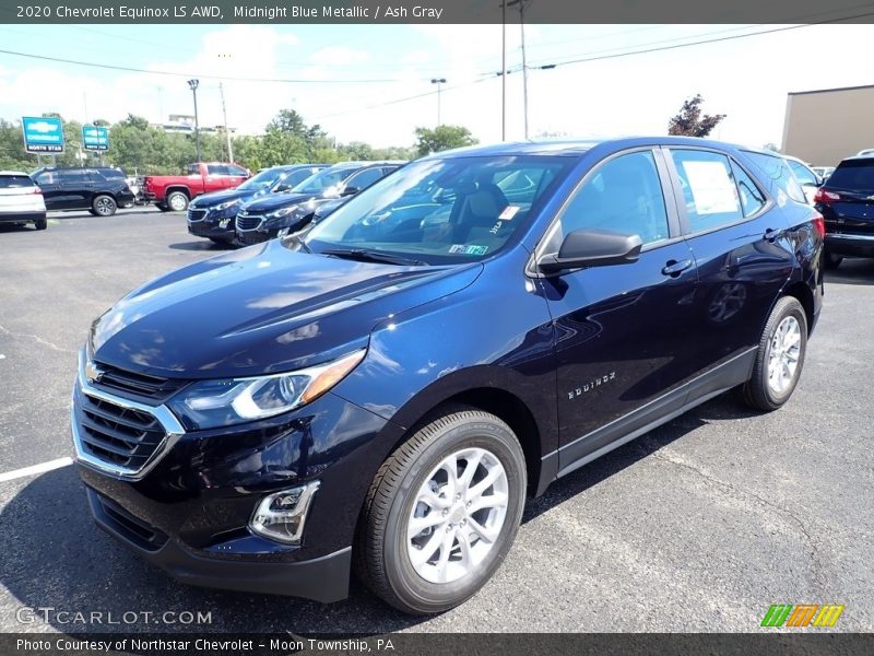 Midnight Blue Metallic / Ash Gray 2020 Chevrolet Equinox LS AWD