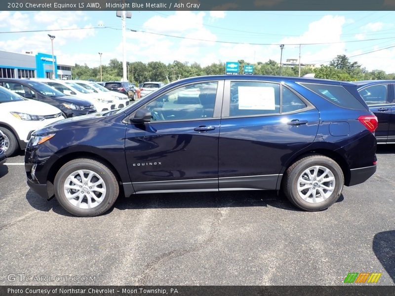 Midnight Blue Metallic / Ash Gray 2020 Chevrolet Equinox LS AWD