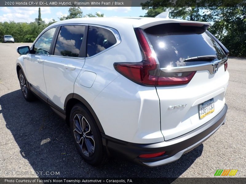 Platinum White Pearl / Black 2020 Honda CR-V EX-L AWD Hybrid