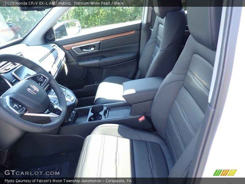 Platinum White Pearl / Black 2020 Honda CR-V EX-L AWD Hybrid