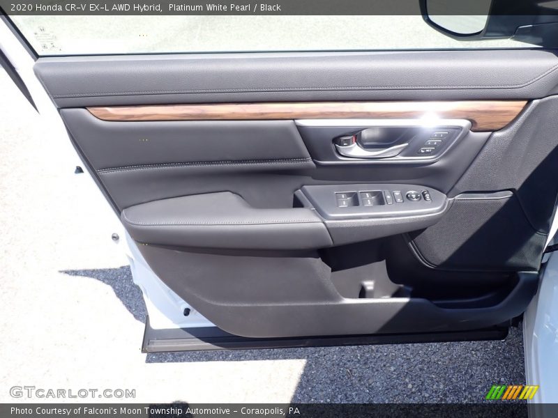 Platinum White Pearl / Black 2020 Honda CR-V EX-L AWD Hybrid
