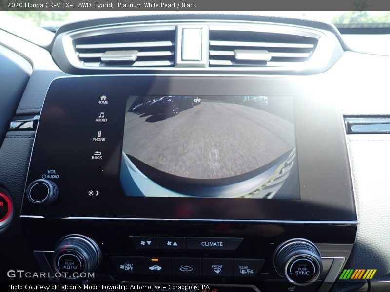 Platinum White Pearl / Black 2020 Honda CR-V EX-L AWD Hybrid