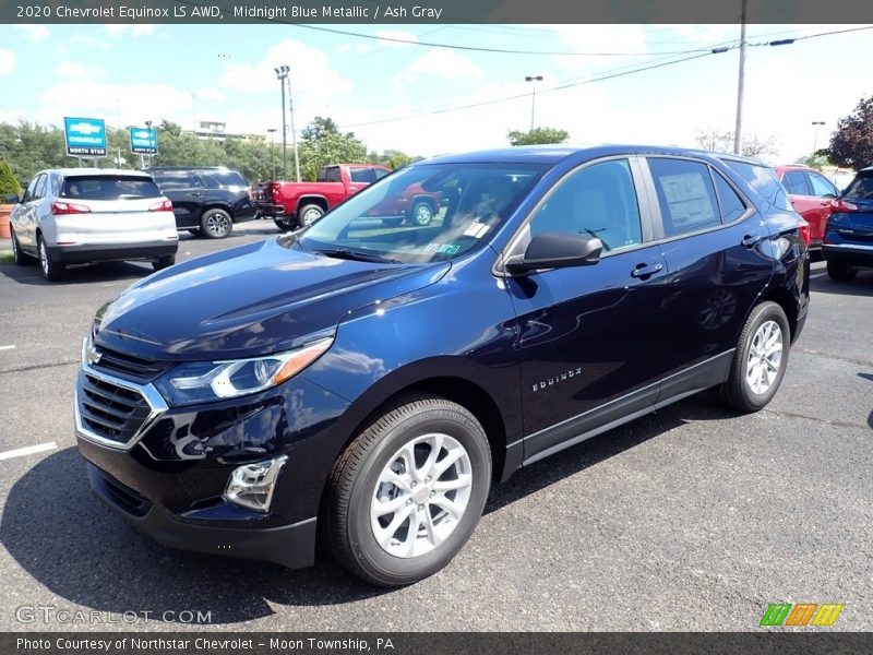 Midnight Blue Metallic / Ash Gray 2020 Chevrolet Equinox LS AWD