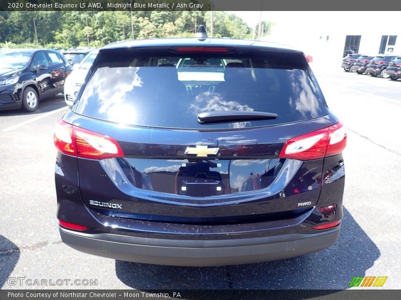Midnight Blue Metallic / Ash Gray 2020 Chevrolet Equinox LS AWD
