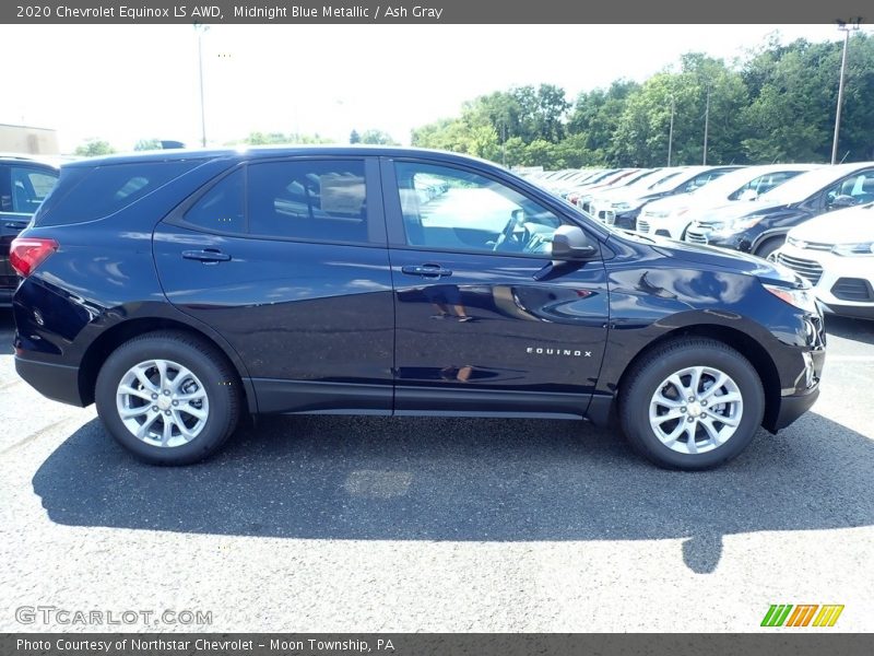 Midnight Blue Metallic / Ash Gray 2020 Chevrolet Equinox LS AWD