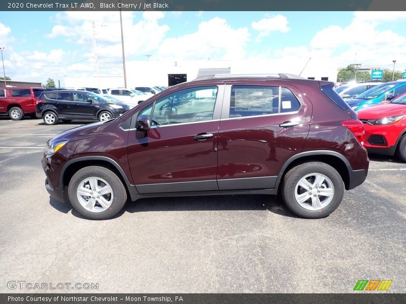 Black Cherry / Jet Black 2020 Chevrolet Trax LT AWD