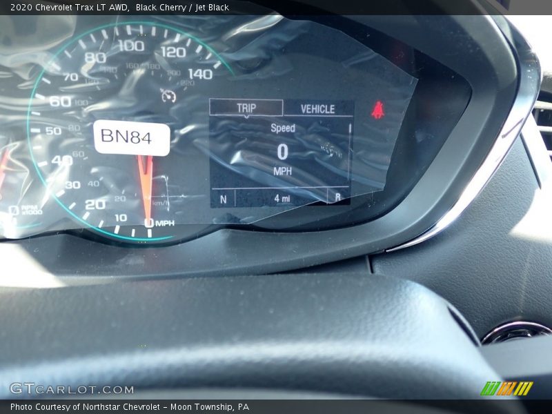 Black Cherry / Jet Black 2020 Chevrolet Trax LT AWD