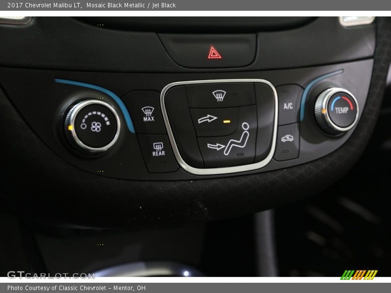 Mosaic Black Metallic / Jet Black 2017 Chevrolet Malibu LT