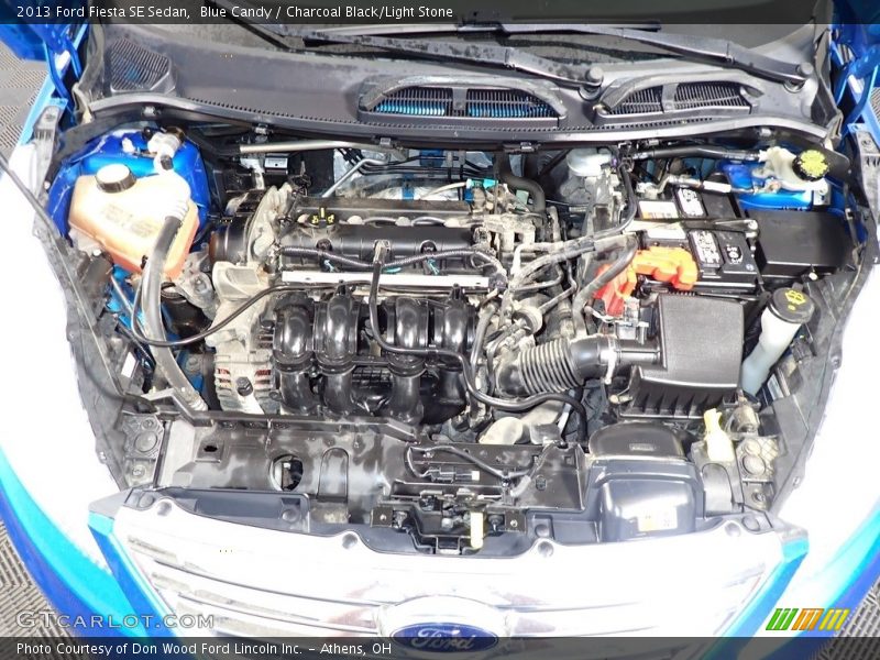 Blue Candy / Charcoal Black/Light Stone 2013 Ford Fiesta SE Sedan