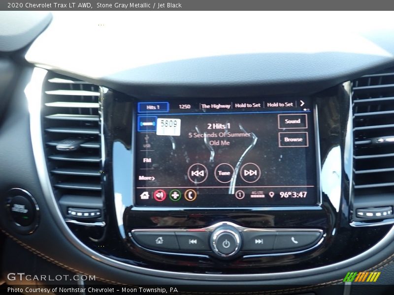 Stone Gray Metallic / Jet Black 2020 Chevrolet Trax LT AWD